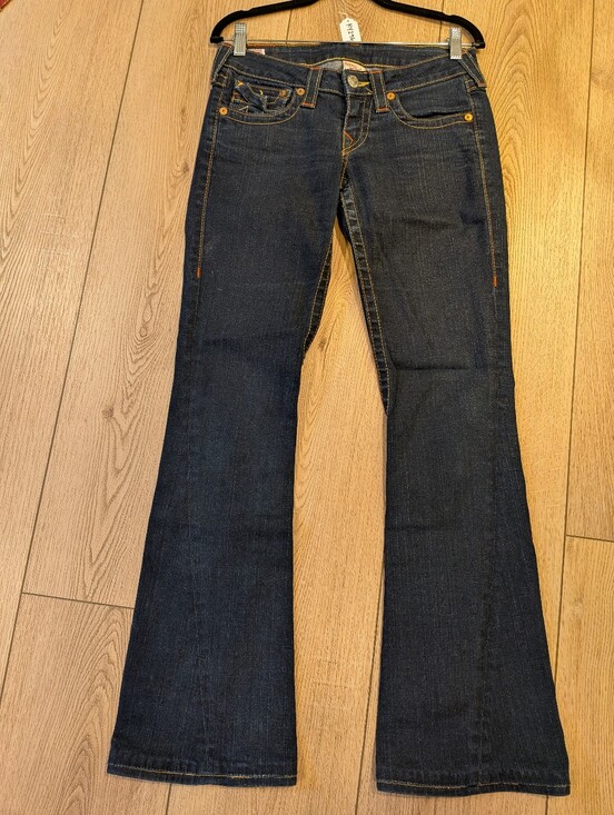 True Religion Denim - True Religion Joey Low Rise Flare Jeans Dark Wash Size 27